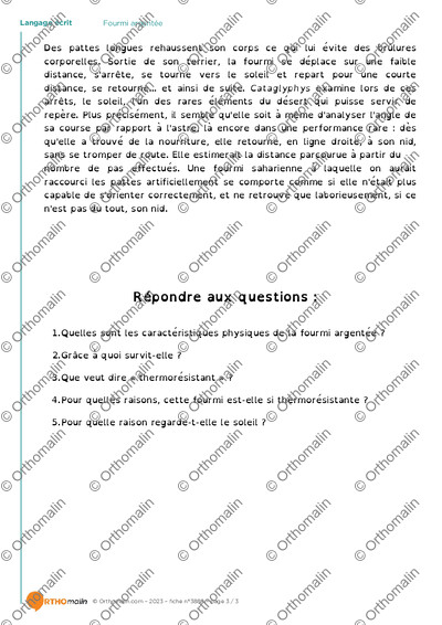Page 3 de la fiche