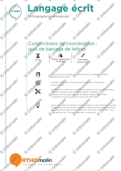 Page 1 de la fiche