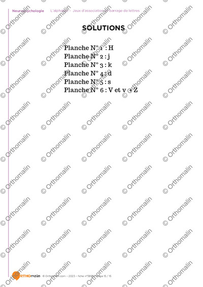 Page 15 de la fiche