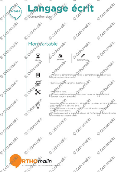 Page 1 de la fiche