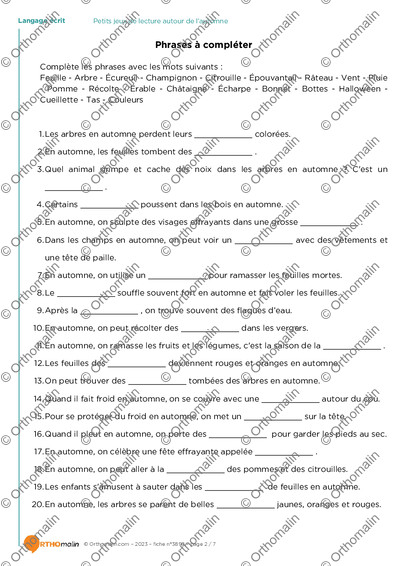 Page 2 de la fiche