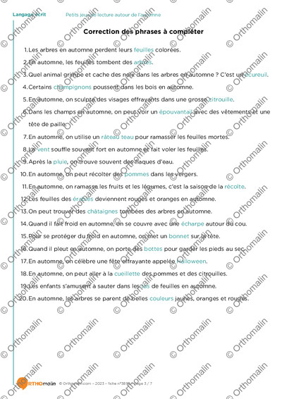 Page 3 de la fiche