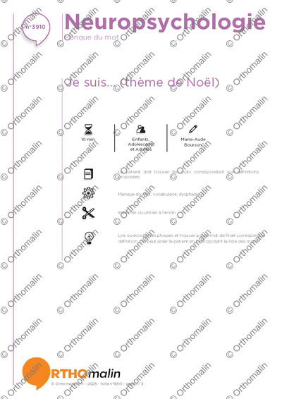 Page 1 de la fiche
