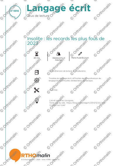 Page 1 de la fiche