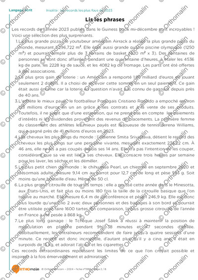 Page 2 de la fiche