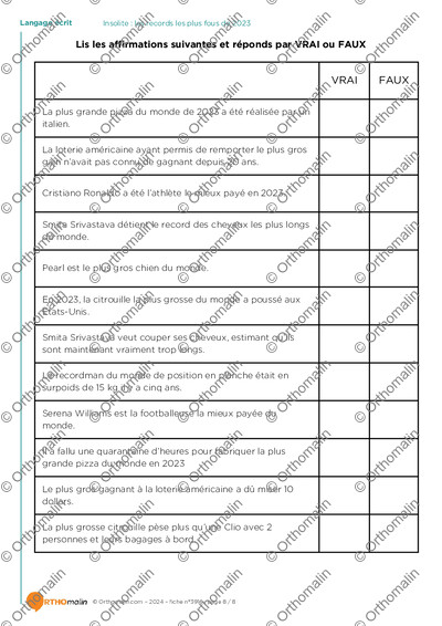 Page 8 de la fiche