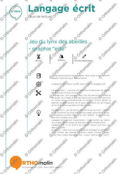 Page 1 de la fiche