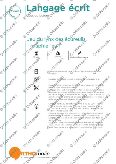Page 1 de la fiche