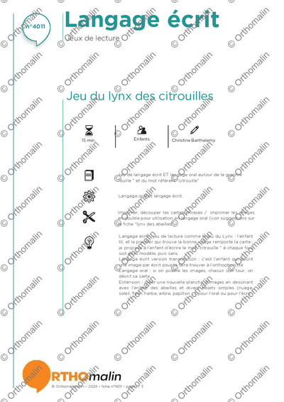 Page 1 de la fiche
