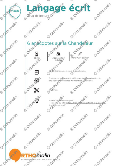 Page 1 de la fiche