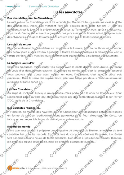 Page 2 de la fiche