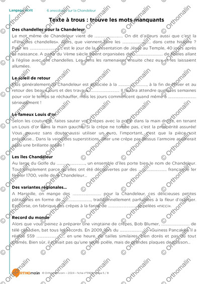Page 5 de la fiche
