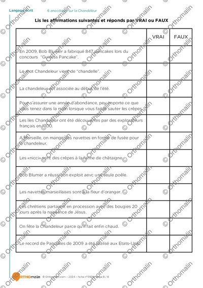 Page 8 de la fiche