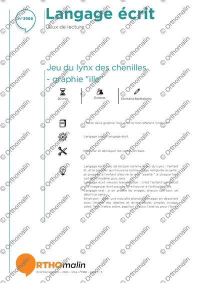 Page 1 de la fiche