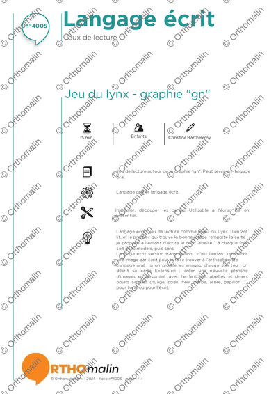 Page 1 de la fiche