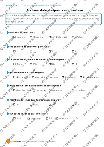 Page 2 de la fiche