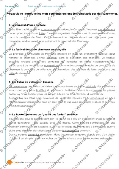 Page 8 de la fiche