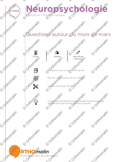 Page 1 de la fiche