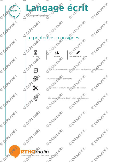 Page 1 de la fiche