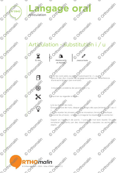 Page 1 de la fiche