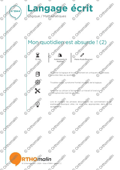 Page 1 de la fiche