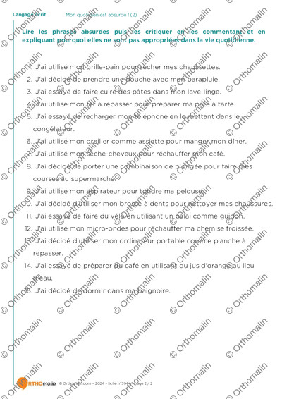 Page 2 de la fiche