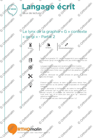 Page 1 de la fiche