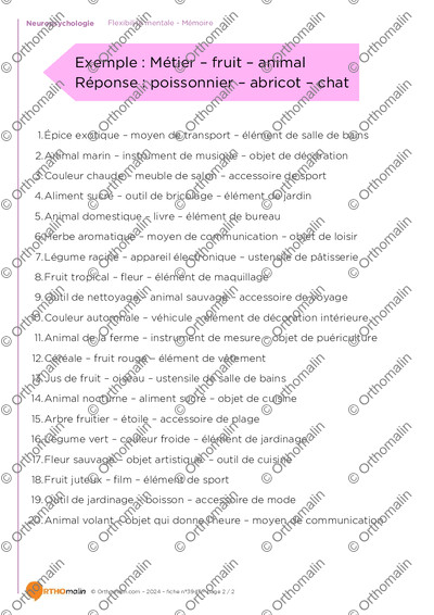 Page 2 de la fiche