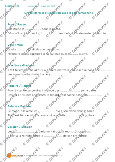 Page 2 de la fiche