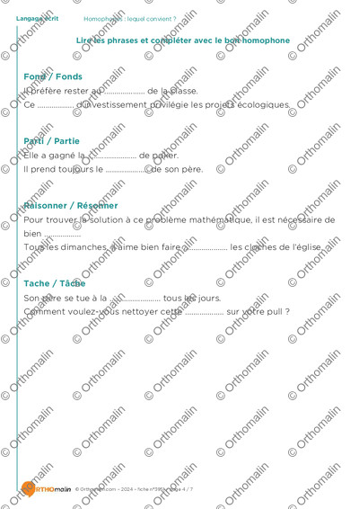 Page 4 de la fiche