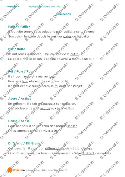 Page 6 de la fiche