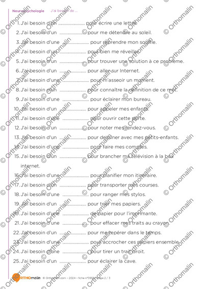 Page 2 de la fiche