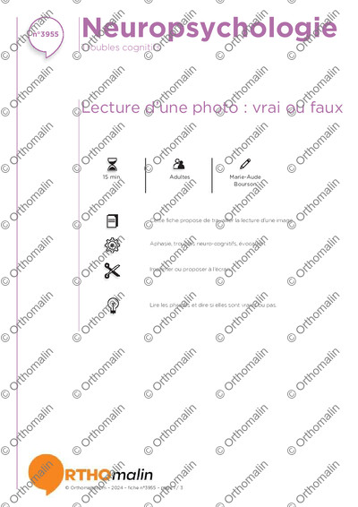 Page 1 de la fiche