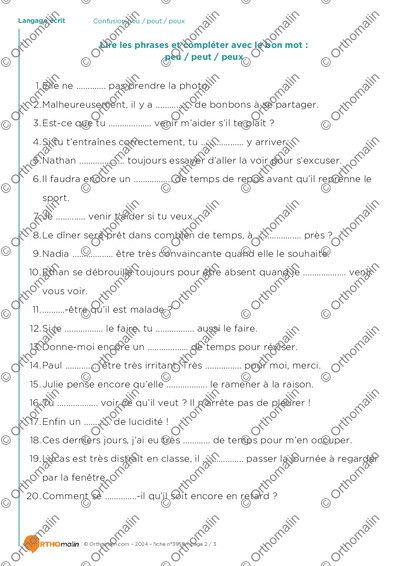 Page 2 de la fiche