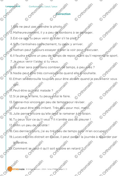 Page 3 de la fiche