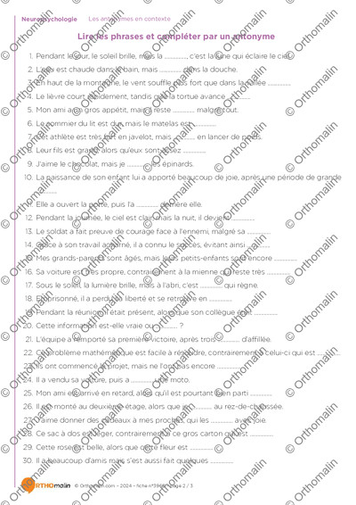 Page 2 de la fiche