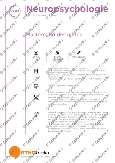 Page 1 de la fiche