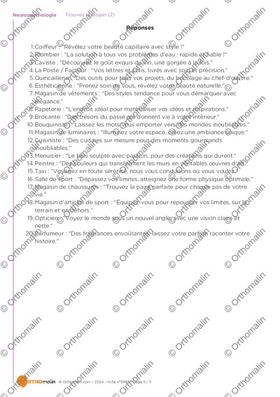 Page 5 de la fiche