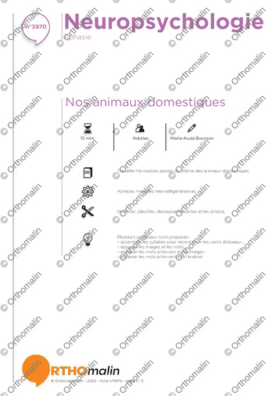 Page 1 de la fiche