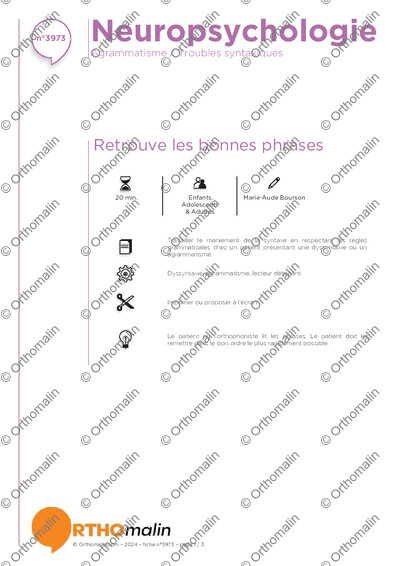 Page 1 de la fiche