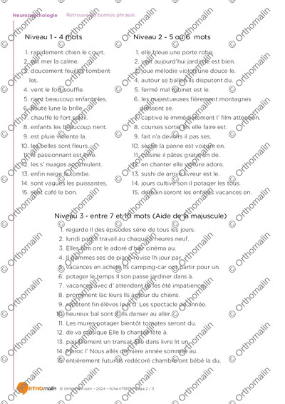 Page 2 de la fiche