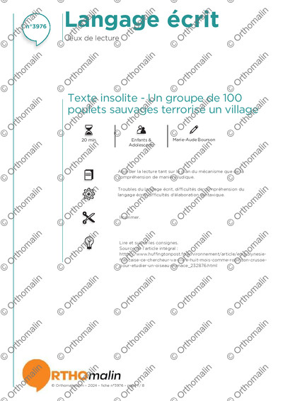 Page 1 de la fiche
