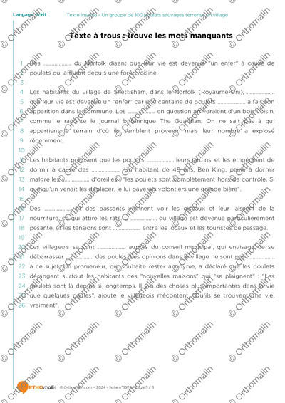 Page 5 de la fiche