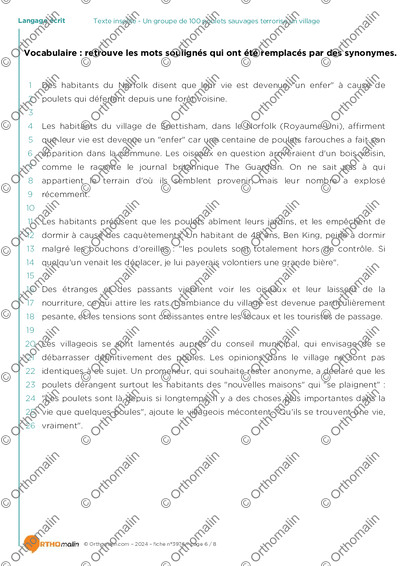 Page 6 de la fiche