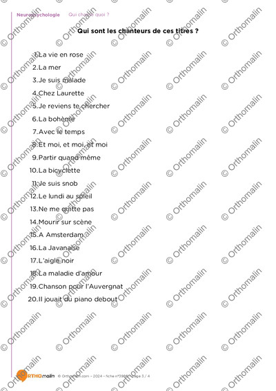 Page 3 de la fiche