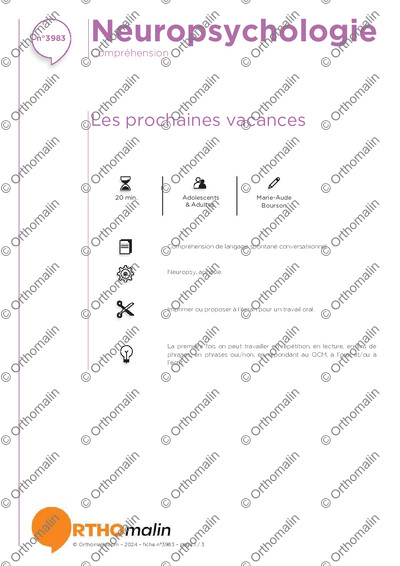 Page 1 de la fiche