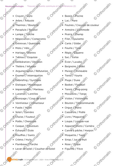 Page 2 de la fiche