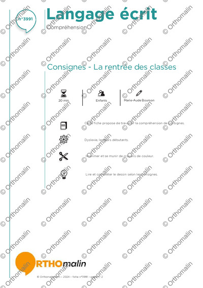 Page 1 de la fiche