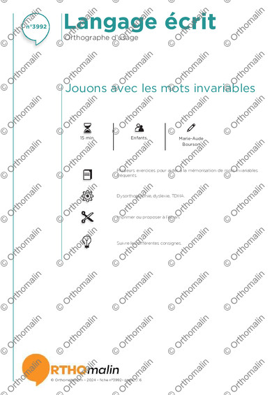 Page 1 de la fiche
