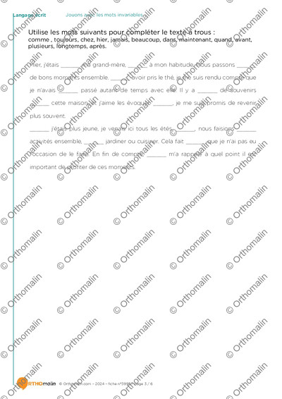 Page 3 de la fiche